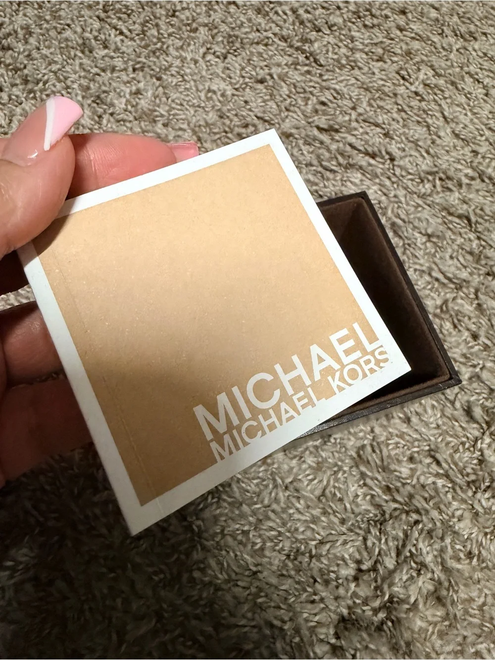 Michael Kors Brown and Cream Chronograph Watch